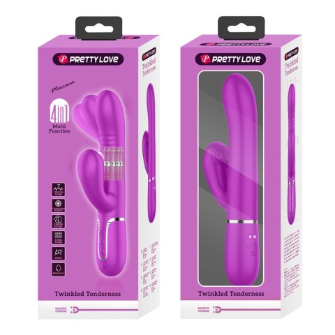 PRETTY LOVE - Mariana Purple, 7 vibration functions 7 thrusting settings, 4 rolling functions, 4 nodding functions