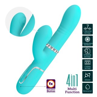 PRETTY LOVE - Mariana light blue, 7 vibration functions, 7 thrusting settings, 4 rolling functions, 4 nodding functions