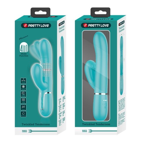 PRETTY LOVE - Mariana light blue, 7 vibration functions, 7 thrusting settings, 4 rolling functions, 4 nodding functions