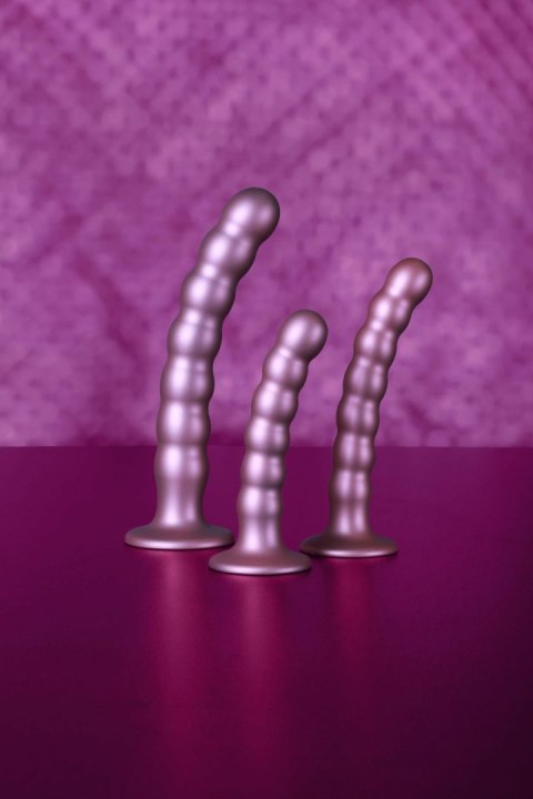 Beaded Silicone G-Spot Dildo - 6,5'' / 16,5 cm