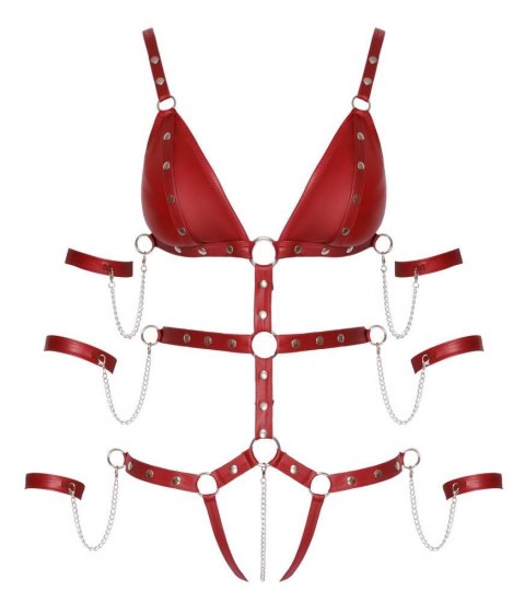 Bad Kitty Strap Body red S