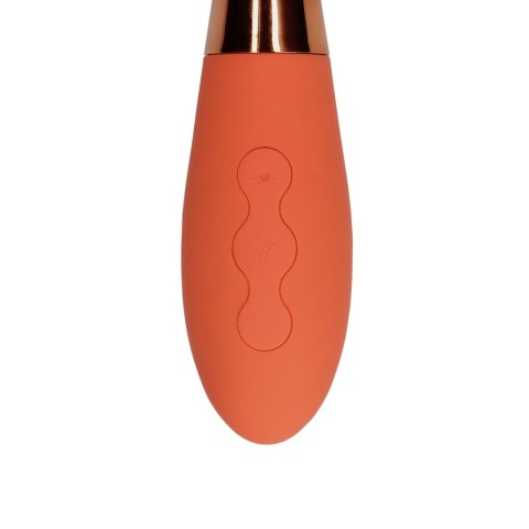 Silicone Rabbit Vibrator with Ribbed Clitoral Stimulator