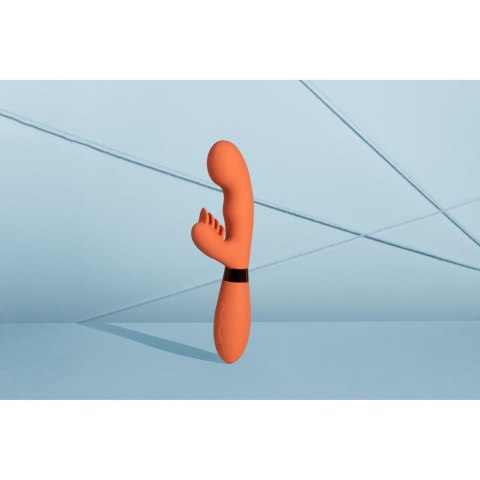 Silicone Rabbit Vibrator with Ribbed Clitoral Stimulator