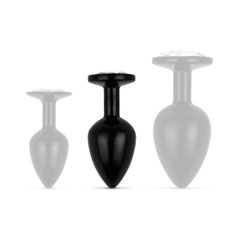 Anal Collection - Butt Plug M - Black/Silver