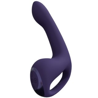 Riko - Rechargeable Triple Action Vibrator with Advanced Finger Motion & Pulse Wave Stimulator - Purple