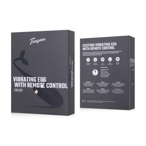 Luxurious Vibrating Egg w/ Remote Control - Black