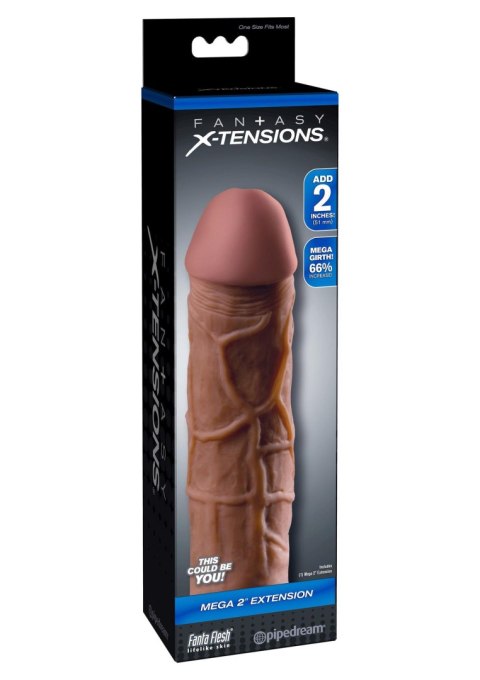 Stymulator-FX MEGA 2"""" EXTENSION BROWN