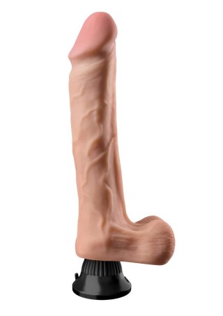 Wibrujące żylaste dildo do strap-on 30,5 cm