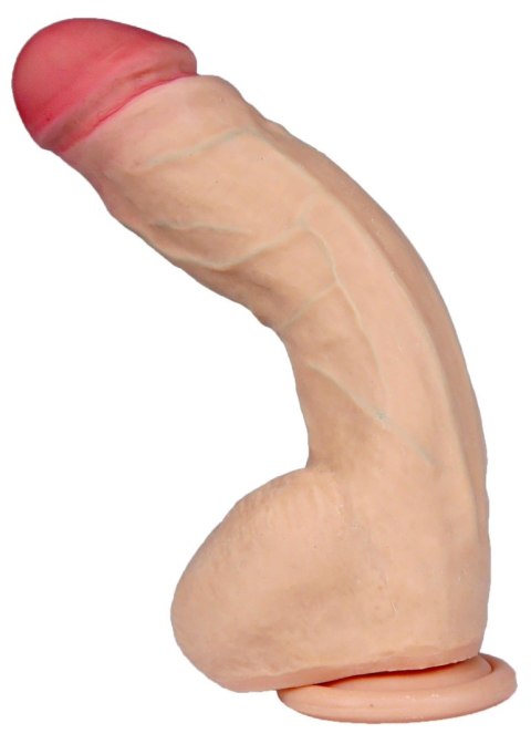 Dildo z kręgosłupem wyginane realistyczne sex 25cm