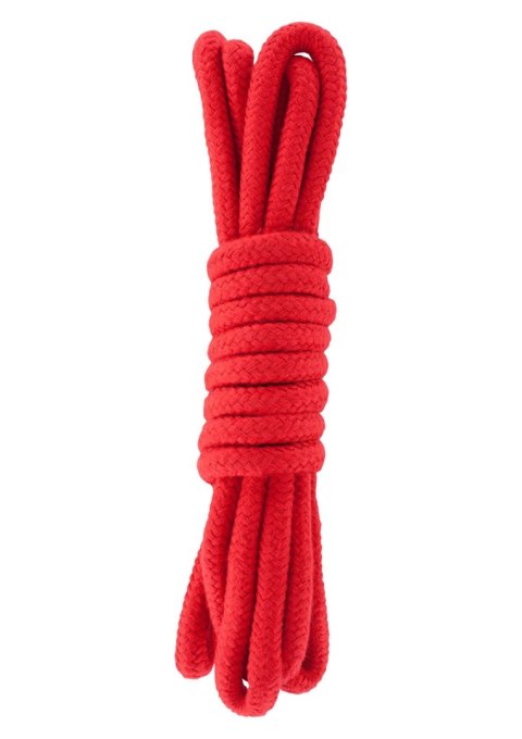 Wiązania-BONDAGE ROPE 3 METER RED