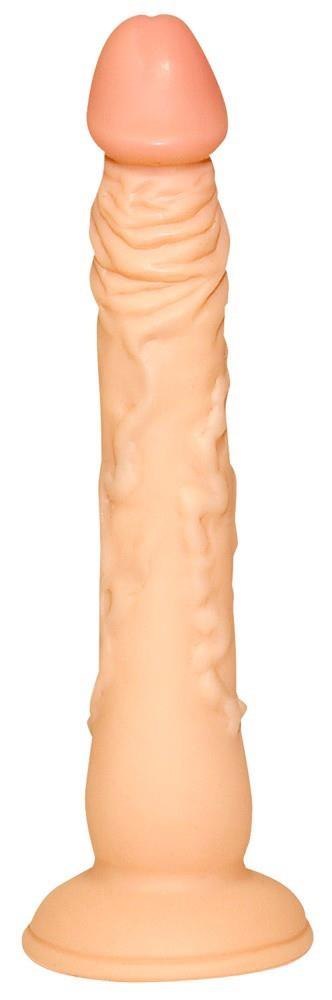 Dildo na przyssawce naturalny rozmiar wąskie 18cm