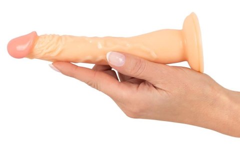 Dildo na przyssawce naturalny rozmiar wąskie 18cm