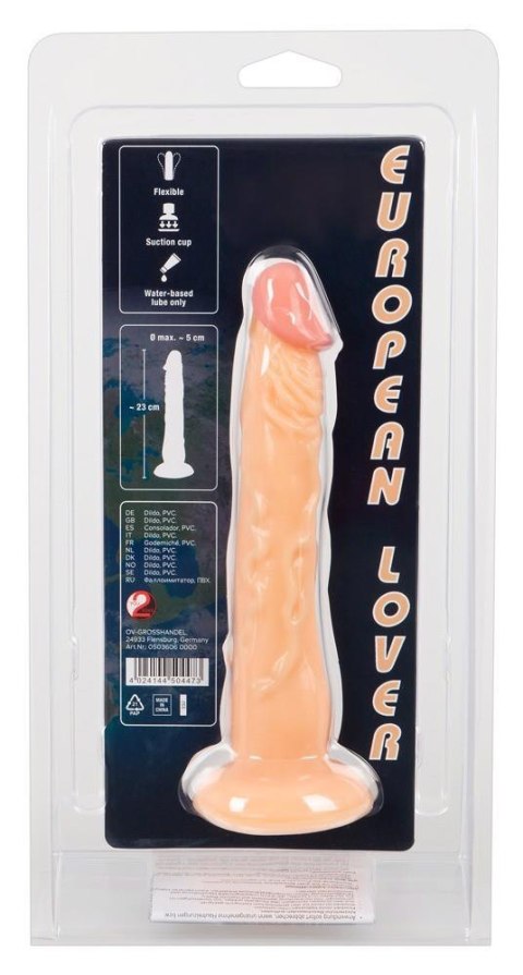 Dildo na przyssawce naturalny rozmiar wąskie 18cm