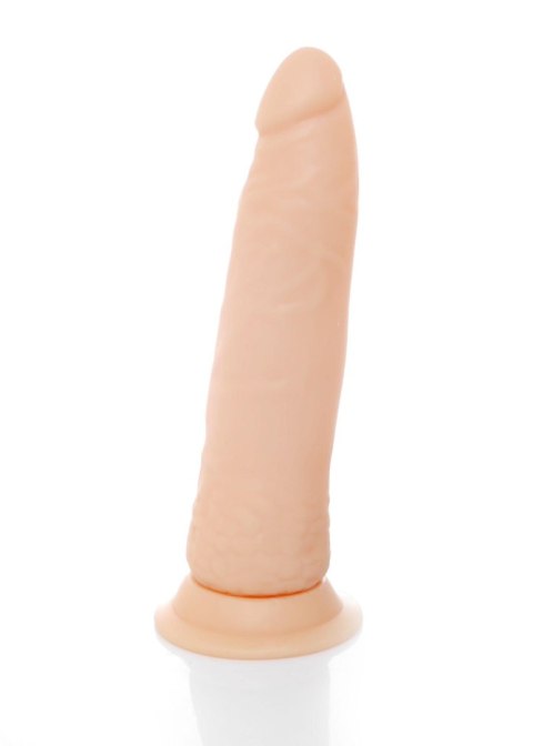 Mięciutki penis cyberskóra przyssawka dildo 19cm