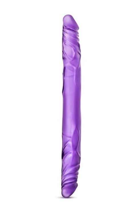 Dildo-b yours 14""""double dildo purple