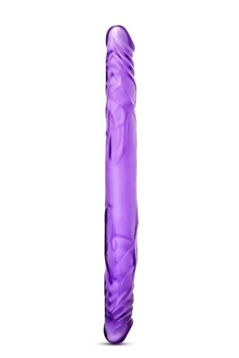 Dildo-b yours 14""""double dildo purple