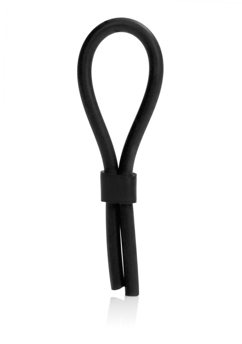 Pierścień-SILICONE STUD LASSO BLACK