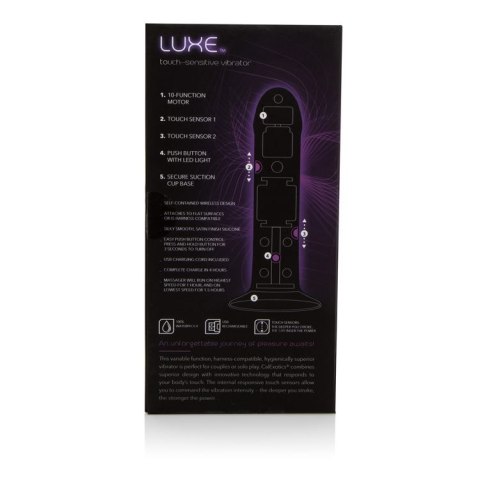 Wibrator-LUXE TOUCH SENSITIVE VIBRATOR PURPLE