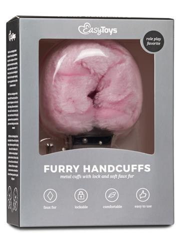 Kajdanki-furry handcuffs - pink