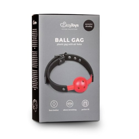 Knebel-Ball Gag With PVC Ball - Red