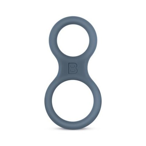 Boners Silicone Cock Ring And Ball Stretcher - Grey