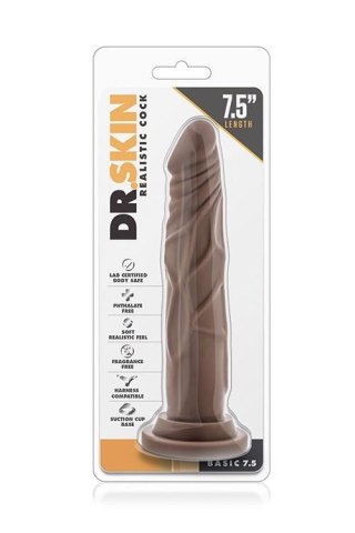 Dildo-dr. skin realistic cock 7.5 chocolate