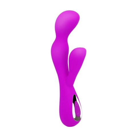 Wibrator z masażerem łechtaczki gspot 19cm 10 tryb