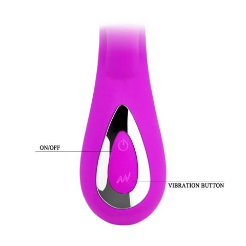 Wibrator z masażerem łechtaczki gspot 19cm 10 tryb