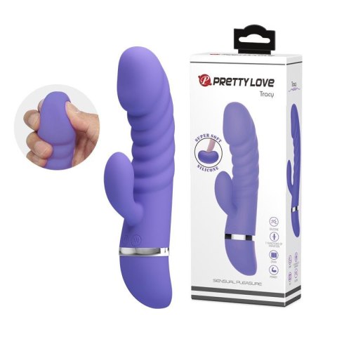 Sex wibrator ze stymulatorem łechtaczki 7tryb 18cm