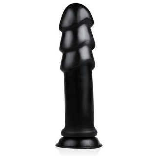 Grube duże dildo na przyssawce korek analny 28cm