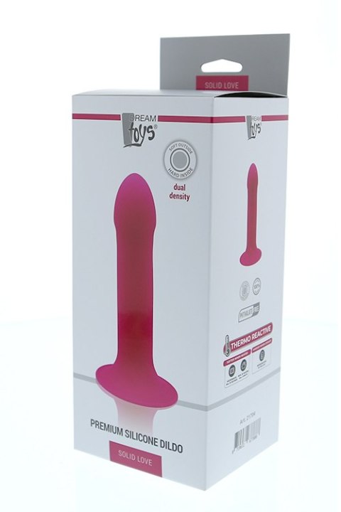 SOLID LOVE PREMIUM DILDO 7INCH, PINK