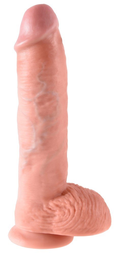 Realistyczny penis z żyłami i przyssawką 26.7 cm