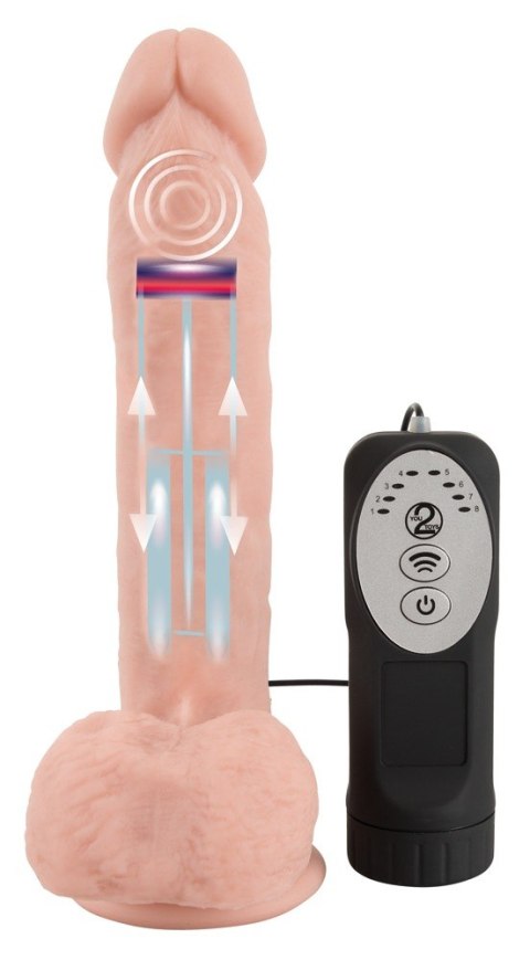 Dildo realistyczne posuw przyssawka 8trybów 21cm