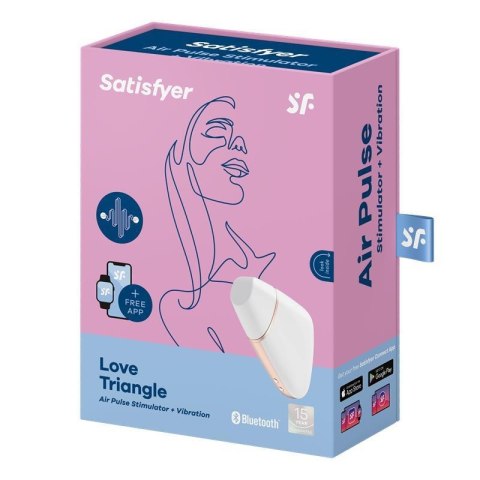 Masażer powietrzny satisfyer love triangle z apką