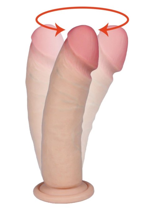 Realistyczny penis dildo z rotacją cyberskóra 20cm