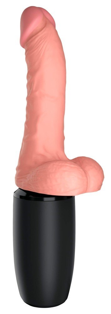 Wibrator Grzejący KCP 6.5 Thrusting Cock with Ba