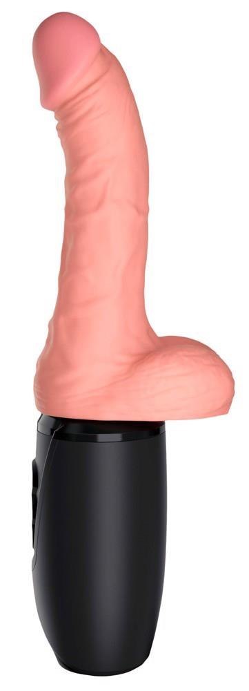 Wibrator Grzejący KCP 6.5 Thrusting Cock with Ba