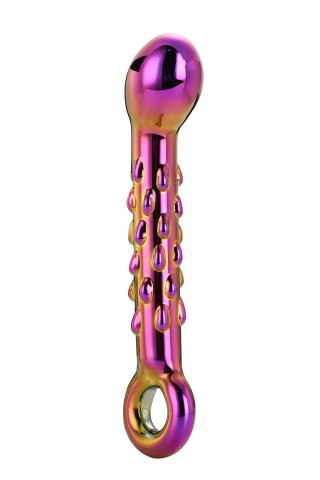 GLAMOUR GLASS RIBBED G-SPOT DILDO