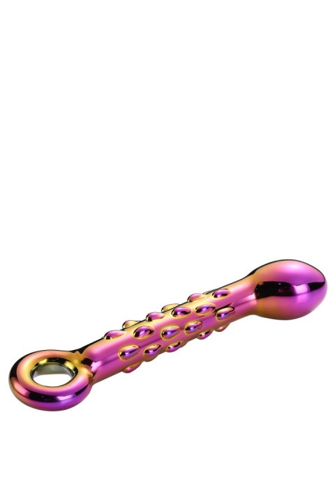 GLAMOUR GLASS RIBBED G-SPOT DILDO