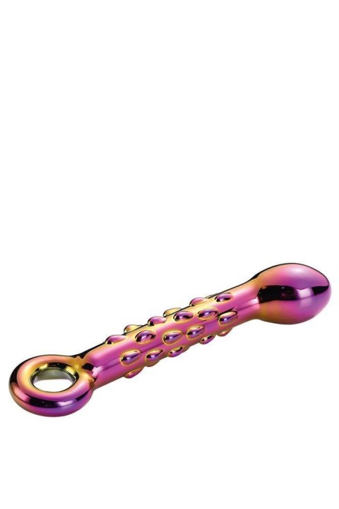 GLAMOUR GLASS RIBBED G-SPOT DILDO