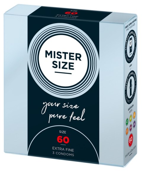 Mister Size 60mm pack of 3